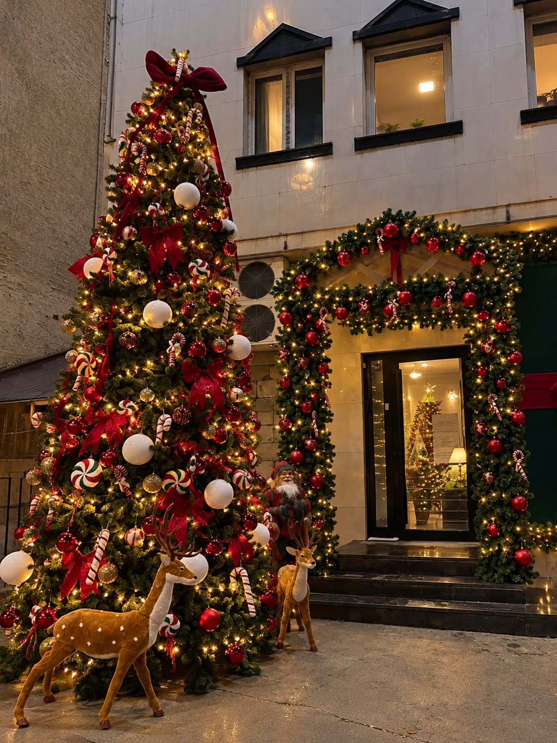 Tree & full entrance decoration